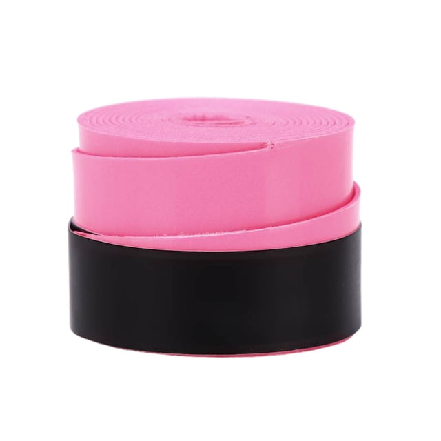 Thinsony 1/2/3 PU Long Lasting Tennis Grip Tape For Bonding Power Stick Fix Badminton Racket Non-toxic pink roll pack 1 Pc