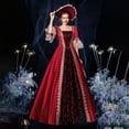 thumbnail image 2 of UPPADA Gothic Costumes pour Femmes à Manches Longues Victorian Dresses Robe Corset Grande Taille Robe Maxi Fluide Robe de Fête Robe Cocktail Robe Lacée Robe de Mascarade Jolies Robes de Bal Aubaines du Jour Liquidation à Moins de 5,00, 2 of 7