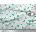 thumbnail image 2 of Soimoi Green polyester Crepe Fabric Dot & Butterfly Printed Fabric 1 Yard 42 Inch Wide, 2 of 3