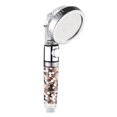 thumbnail image 1 of High Pressure Showerhead Inoic Stones handheld showerhead Home Handheld Shower Head Negative Ion Shower Spray Filter Stones, 1 of 7