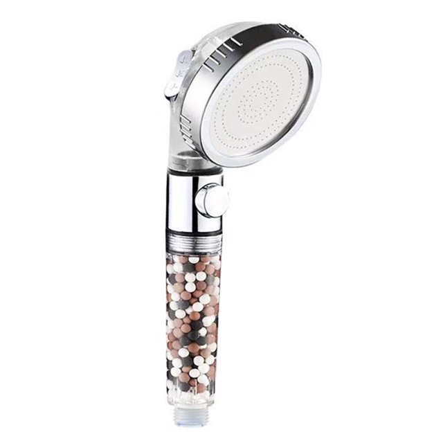 High Pressure Showerhead Inoic Stones handheld showerhead Home Handheld Shower Head Negative Ion Shower Spray Filter Stones