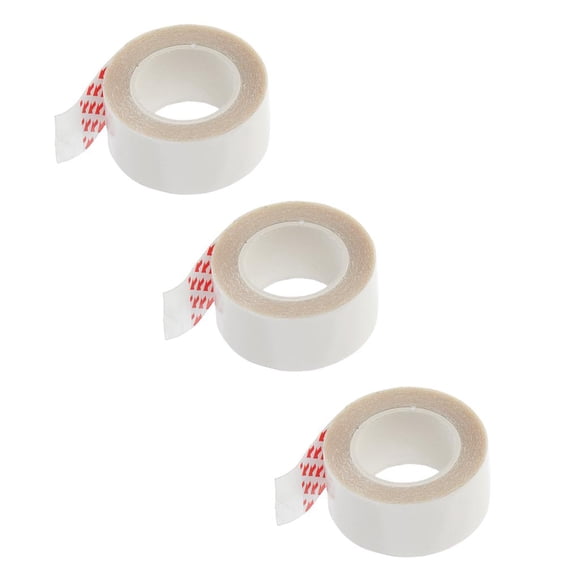 MERIGLARE 3 Packs 300x2cm Waterproof Clear Hair Extension Hairpiece Support Tape Roll 3 Roll
