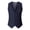 Blue, variant on TIMIFIS Black Men's Classic Dress Vest Waistcoat Formal Business Wedding Prom Tuxedo Suit Slim Casual V Neck Button Down Vest Jacket with Pocket