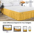 thumbnail image 2 of SGI Bedding 10 Inch Wrap Around Bed Skirt | Microfiber Bed Skirt | Fade Resistant, Wrinkle Free, Anti-static, Decorative, Extra Storage Space, Clutter-Free | Twin, Golden, 2 of 6