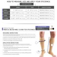 thumbnail image 2 of Truform Knee High Stockings, Open Toe: 20 - 30 mmHg, Beige, Medium (short length), 2 of 7