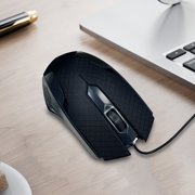 Czzoypi Wired USB Mouse, Optical Computer Mouse for Business Office Home Gaming, Ergonomic USB Wired Mouse for Laptop PC with Plug Play Fast Connection, Black