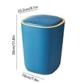 thumbnail image 3 of Silent Opening and Closing Lid Trash Can Bathroom Bedroom Office Dormitory Small Space Living Trash Recycling Bin, 3 of 7