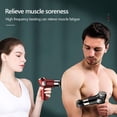 thumbnail image 2 of Muscle Therapy Device for Athletes Body Muscle Massager Handheld Massager 32 Adjustable Strength Levels 4 Massage Heads, Black, 2 of 8
