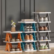 Wzzjkit Folding Shoe Rack Multi-layer Shoe Organizer Economical Entrance Assembly Multifunctional Shoe Rack Organizer Plastic Shelves Home Storage Shoe Rack for Closet