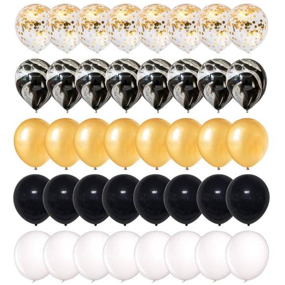 40pcs/set 12 Inch Sequin Party Balloons Latex Confetti Balloon Kit Birthday Holiday Supplies