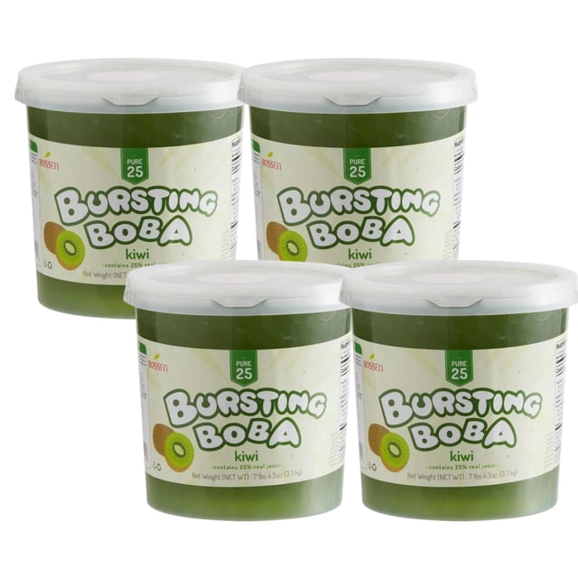 Bossen 7,26 lb Pure25 Boba Éclatant au Kiwi - 4/caisse