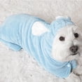 thumbnail image 4 of Hearth & Gear Quick Drying Pet Bathrobe And Towel With Hat Coral Absorbent Small Medium And Large Dog And Cat Bathrobe Suitable For Post Bath Pool And Beach Drying Accessories Pet Clothes for Small, 4 of 5