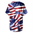 thumbnail image 4 of T-shirts d'Été Grande Taille pour Femmes à Manches Courtes, T-Shirts à Col Rond Imprimés pour Femmes, T-Shirt Blouse à Manches Courtes, Hauts Amples, T-Shirt à Col en V pour Femmes en Liquidation, 4 of 5