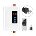 thumbnail image 1 of Household Mini Electric Water Heater Instant Tankless Water Heater Heating MachineWhite US Plug 110V 3000W, 1 of 14