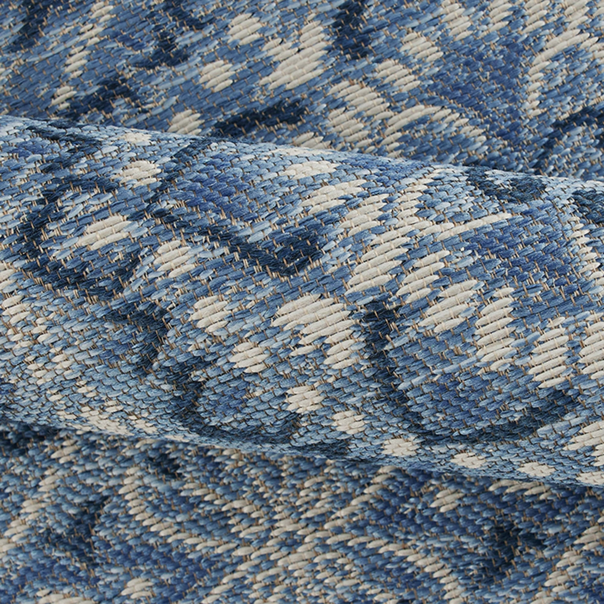 Tapis extérieur à médaillons Monarque bleu 213 cm x 305 cm Better Homes & Gardens