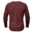 thumbnail image 3 of DDAPJ pyju Mens Long Sleeve Henley Shirt Clearance 2024,Regular Fit Lightweight Work Shirt Casual Beach T Shirts Active Jerseys Tee Button Placket Daily Wear, 3 of 7