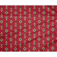 thumbnail image 4 of oneOone Tissu Polyester Lycra Imprimé Géométrique Diamant & Triangle pour Couture BTY 56 Pouces de Large, 4 of 4