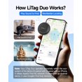 thumbnail image 2 of TEMOGU-LiTag Duo - Tracker Double Système pour iOS Ou Android, Étui avec Support Air-Tag Inclus, Étiquette de Suivi Bluetooth/key Finder/tracker de Bagages/localisateur d'Articles, Apple & Google sous Licence Officielle (Noir 1PCS), 2 of 4
