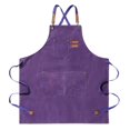thumbnail image 1 of Work Apron Thick Sleeveless Breathable Unisex Multi-pockets Storage Cotton Cross Back Kitchen Apron for Home, 1 of 9