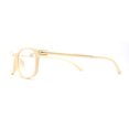 thumbnail image 4 of Chic Elegant Rectangle Designer Style Clear Lens Fashion Eyeglasses Ivory, 4 of 4