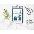 thumbnail image 3 of Darling Souvenir White Birthday Invitation Card Printable Elegant Fill or Write In Blank Party Invites 28 Pcs 5 x 7 Inches, 3 of 5
