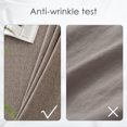 thumbnail image 2 of BALCONY & FALCON Rectangle Tablecloth Water Resistant Thick Faux Linen 95'' x 55'' Outdoor Dining Taupe Gray, 2 of 6