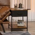 thumbnail image 3 of Costway 2 Pcs Table de Chevet à 2 Niveaux avec Tiroir pour Salon, 3 of 10