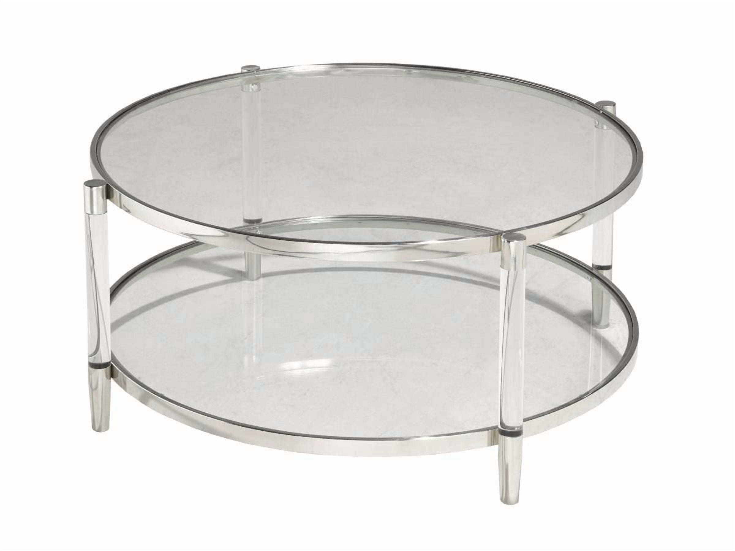 Emma Coffee Table, Acrylic/Silver