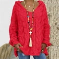 thumbnail image 1 of RKSTN Sweaters for Women Fashion Loose Large Size Color Hood Long Sleeves Sweater Tops Fall Sweaters, 1 of 8
