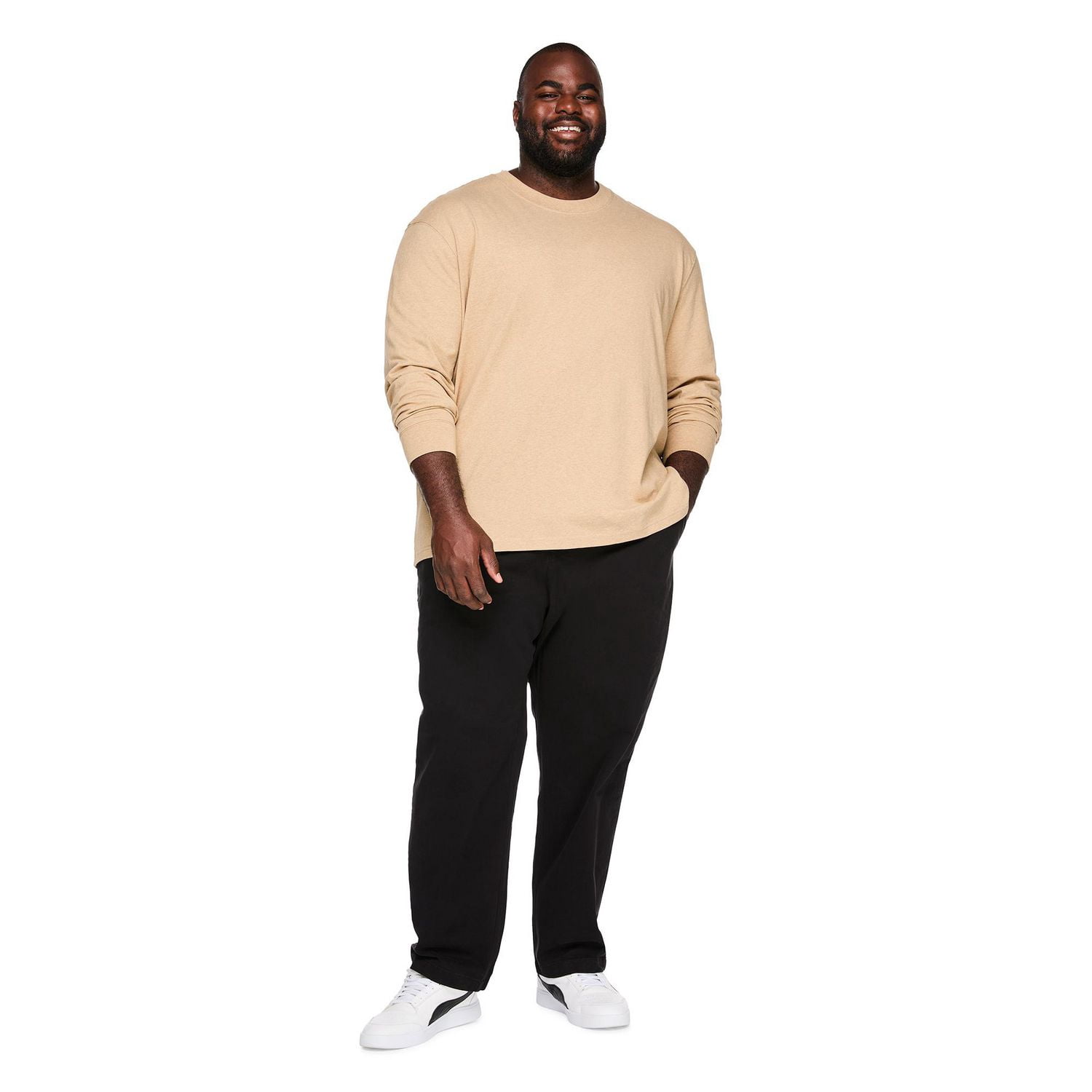 Pantalon à enfiler en twill George Plus pour hommes