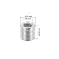 thumbnail image 2 of Unique Bargains M10 Male to M6 Female Adapter 10mm Long Sleeve Reducer Thread Reducing Nut Insert 5 Pack, 2 of 5