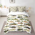 thumbnail image 2 of Erosebridal Rustic Pike Fish Bedding Sets Queen Size, Wooden Plank Comforter Sets with Sheets, Farmhouse Countryside Reversible Bed Set, Microfiber Room Decor, 7pcs, 2 of 6