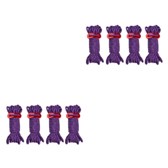 Shengyu 1/2/3 4X Tent Lanyard Reflective Rope Wind Cord High-strength Fine Workmanship DIY Prop Universal Outdoor Accessories Replaced Part Purple 2PCS