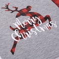 thumbnail image 2 of Ensemble Assorti de Noël pour la Famille Pyjamas Vêtements de Nuit pour Enfants Adultes Pyjamas à Carreaux avec Cerf, 2 of 6