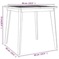 thumbnail image 4 of vidaXL Garden Table 85x85x75 cm Solid Wood Acacia, 4 of 5