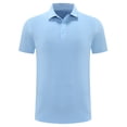 thumbnail image 1 of Men's Quick-Dry Golf Shirt for Outdoor & Gym - Solid Color Moisture-Wicking Short Sleeve Button-Up Activewear, 1 of 3