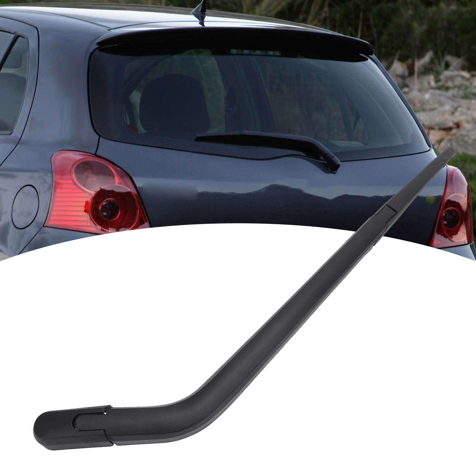 Windshield Wiper Arm Blade Kit, Flexible Rear Windshield Wiper Blade Arm Set Anti Aging High Toughness  for Vehicle