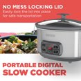 thumbnail image 2 of Black + Decker 7-qt Locking Lid Digital Slow Cooker, 2 of 7
