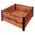thumbnail image 4 of Grapevine Urban Garden Low Profile Planter, FSC Recycled Wood , Square, 30IN, Natural Brown, 4 of 6