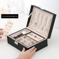 thumbnail image 1 of Baohd Jewelry Organizer Classic Luxurious Jewelry Organizer Box Leather Jewelry Storage Case Multifunctional Jewel Holder for Accessory Earring, 1 of 6