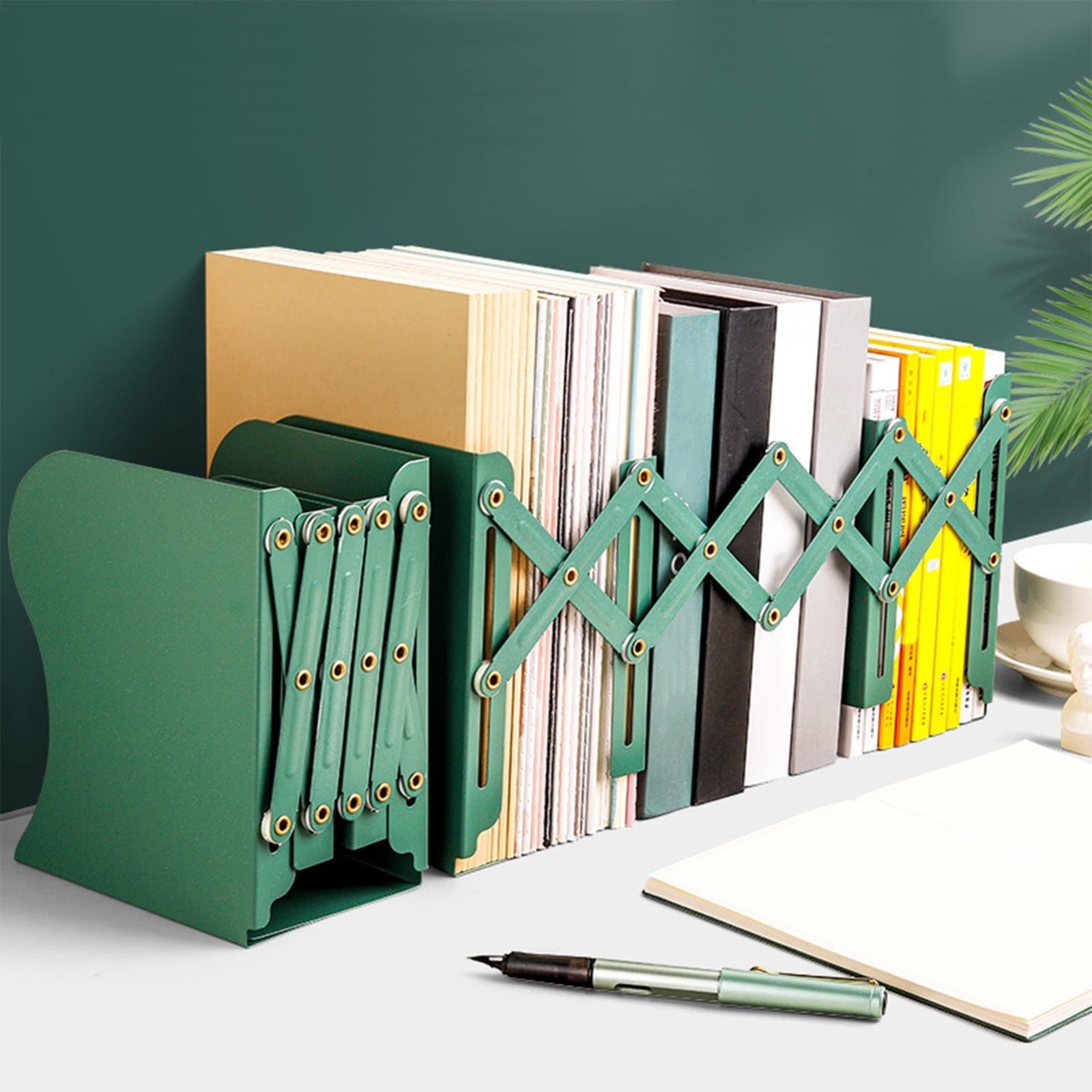 JMYHOAM Storage Bags Retractable Book Stand Student Desktop Books Folding Display Shelf Iron Bookcase Stationery Storage Book Block Put Bookcase Home Storage