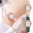 thumbnail image 3 of Fashionable Ladies Timepiece Square Dial Ladies Quartz Watch Adjustable Faux Leather Strap High Accuracy Exquisite Commute Wristwatch Timepiece, 3 of 8