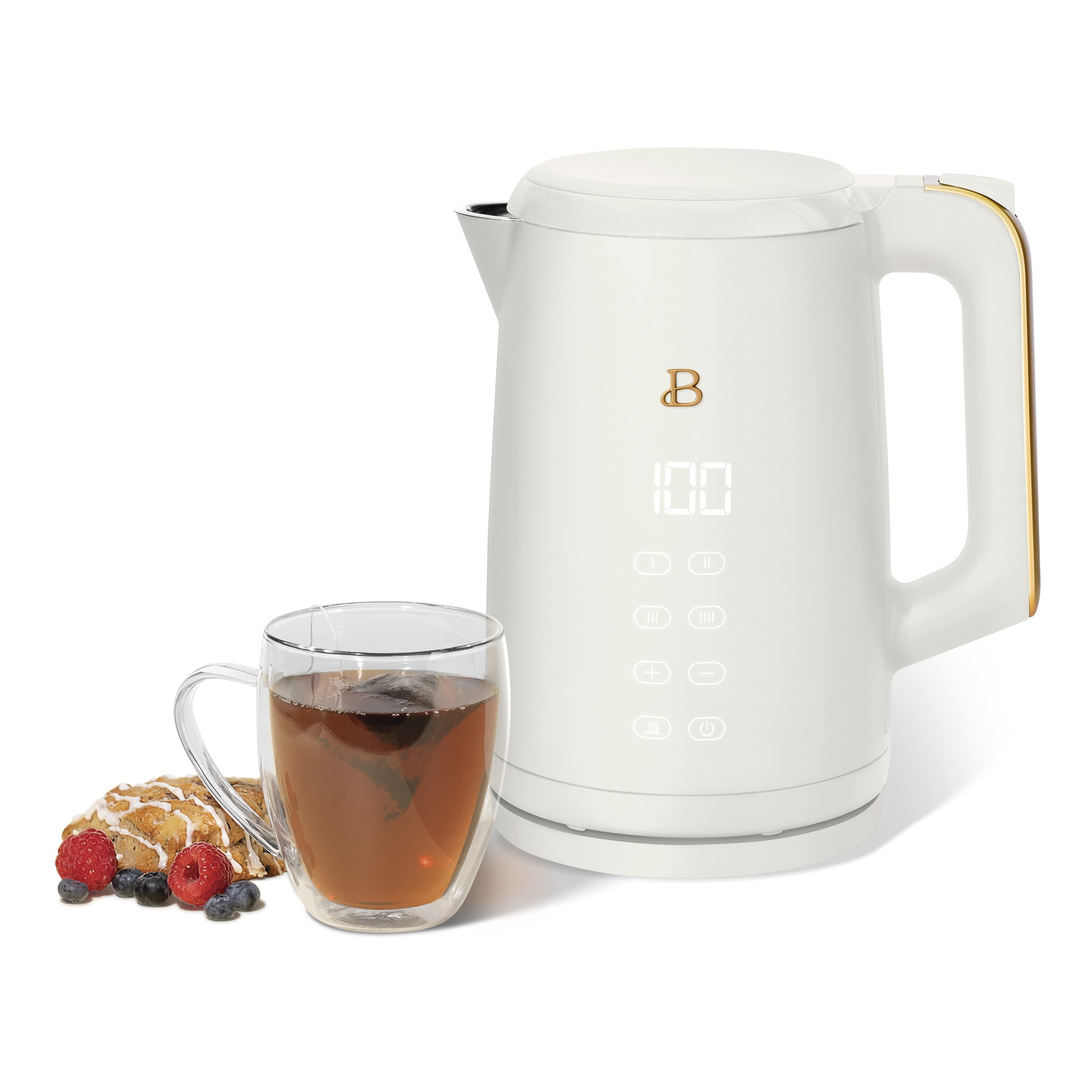 Bouilloire électrique Beautiful par Drew Barrymore – 1,7 litre, 1500 W, activation à une touche