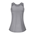 thumbnail image 2 of Posijego Tank Tops for Women Racerback Athletic Tops Loose Yoga Running Gym Sleeveless Shirts, 2 of 8