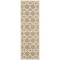 thumbnail image 1 of Safavieh Courtyard Brown Indoor Outdoor Rug - Runner 2'3" x 14', 1 of 4