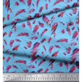 thumbnail image 2 of Soimoi Rayon Crepe Fabric Brush Stroke Abstract Decor Fabric Printed Yard 46 Inch Wide, 2 of 3