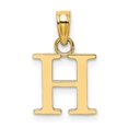 thumbnail image 1 of Diamond2Deal 14K Yellow Gold Block Letter H Initial Pendant for Women, 1 of 6