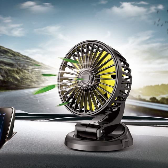 Tunhigl Automobile Fan, Truck, 12V Car, Universal Fan, Van, Large Wind Fan For Cool Inside