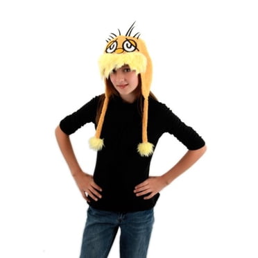Elope Dr. Seuss Lorax Hoodie Hat, Yellow, One Size
