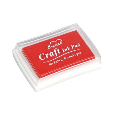 Tampon Encreur Artisanal Tampon Bricolage Inkpad pour Enfants Adultes pour Tampons en Caoutchouc Papier Bois Tissu Scrapbooking Journal Décoration Carte-Cadeau Fabrication Peinture pour Doigts